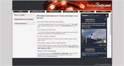 Desktop Screenshot of budgetdedicated.com